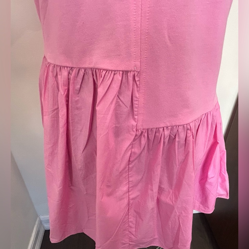 ENGLISH FACTORY - Puff Shoulder Mixed Media Minidress Size XS - Picture 8 of 13
